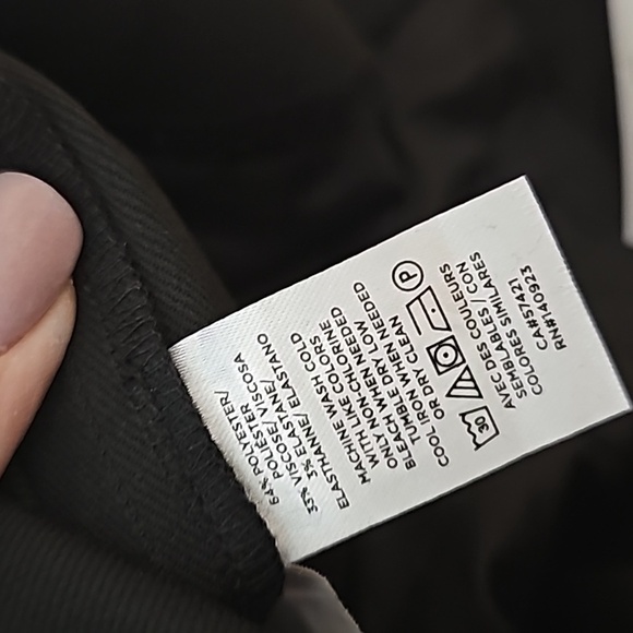 Loft curvy wide leg crop side zip dress pants black sz 14 new with tags WP147 - Picture 7 of 7